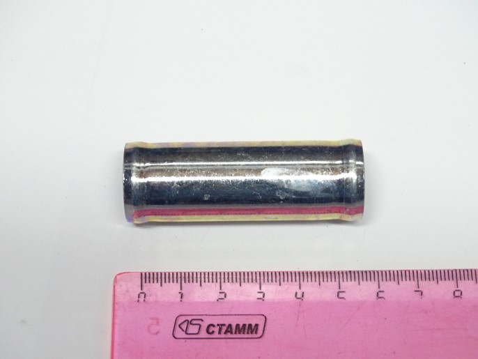 Трубка соединитель для патрубков прямая D20х20 (металл)