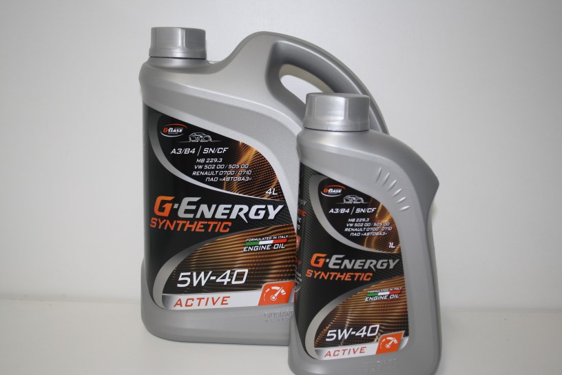 Масло моторное  G-Energy  Synthetic Active 5W-40  4л+1л АКЦИЯ