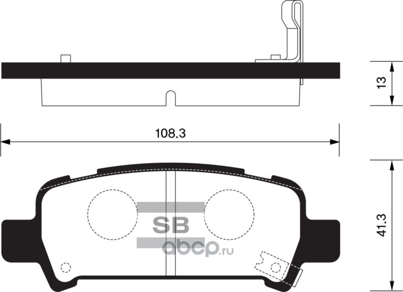 Колодки тормозные задние Subaru