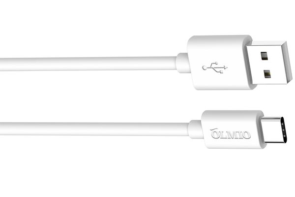 Кабель USB - USB Type-C 1м белый 2,1A (USB 2.0)