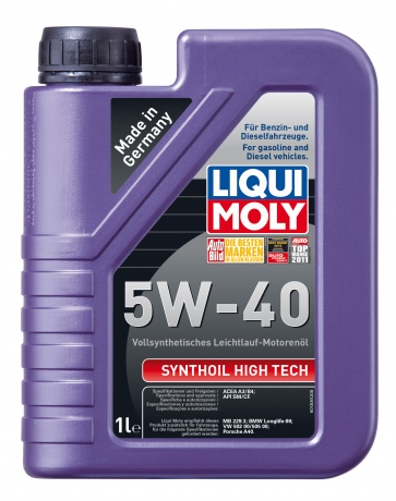 Масло моторное LIQUI MOLY Synthoil High Tech 5W40 1л. синтетика /SM/CF/