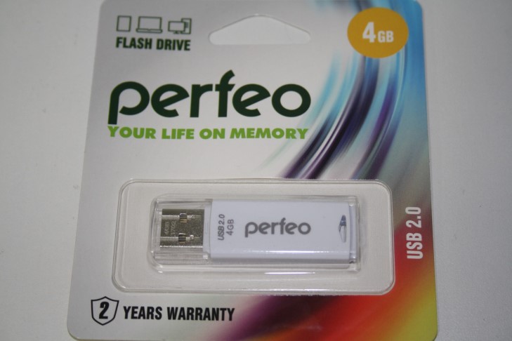 Флеш-накопитель USB 4GB Perfeo series цвет в ассортименте