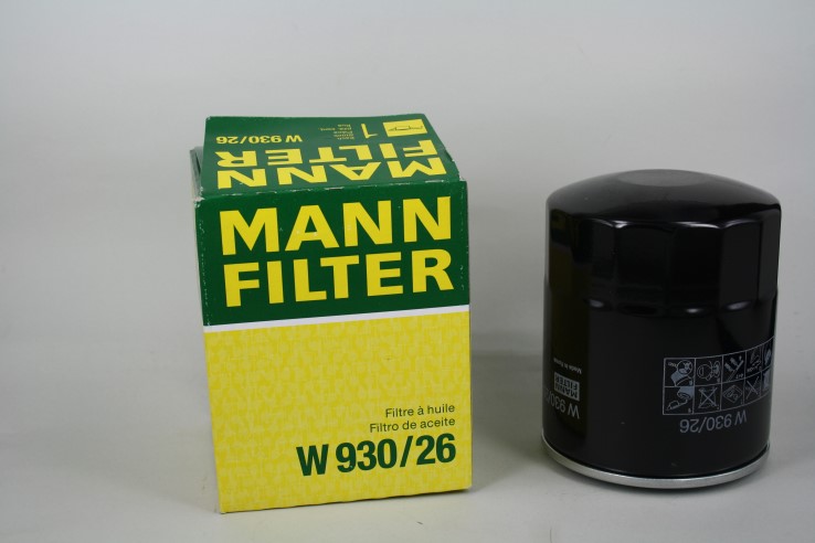 Фильтр масляный Mann W930/26  Hyundai, Kia 2.5TD, 2.9TD