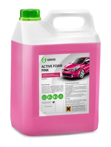 Шампунь для бесконтактной мойки GraSS 6кг. Active Foam Pink Цветная пена