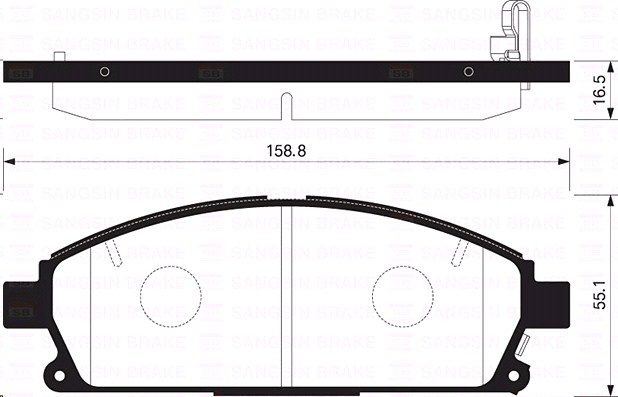 Колодки тормозные Nissan PATHFINDER 96-04, X-TRAIL 01-07, ACURA 03-06 передние
