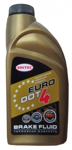 Жидкость тормозная SINTEC EURO DOT-4 910гр.