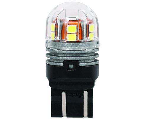 Лампа светодиод. 12V T20/5 бесцок. 15 диодов SMD белая (12V/24V) (W21/5W) (2835) блистер 2шт