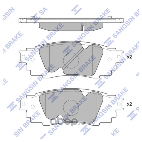 Колодки тормозные Toyota Camry (V70) 17--, RAV4 18--, C-HR 16-- задние