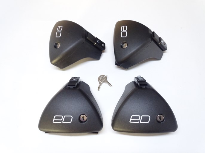 Комплект опор для автомобилей с гладкой крышей (с замком)