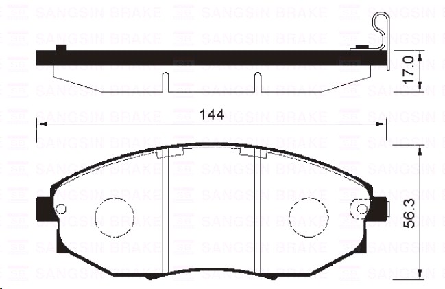 Колодки тормозные Chevrolet Epica 06=) передние