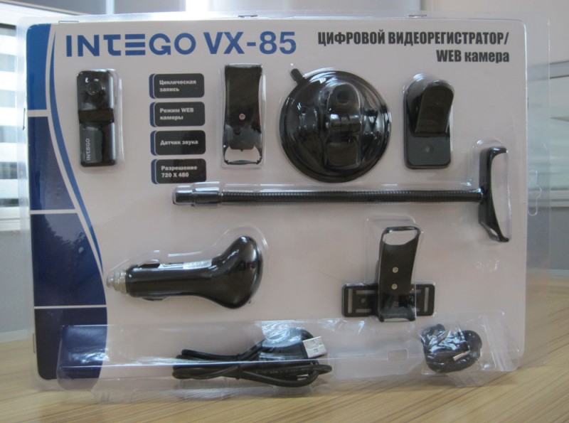 Видеорегистратор INTEGO  VX-85 microSD до 8Gb,, USB2.0