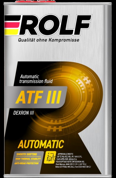 Масло трансмиссионное Dexron-3 Rolf ATF III 1л мин. жесть