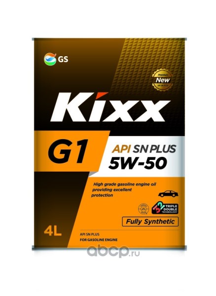 Масло моторное Kixx G1 5W50 SN 4л. синт.