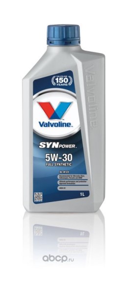 Масло моторное VALVOLINE SYNPOWER XL-III C3 5W30 1л.