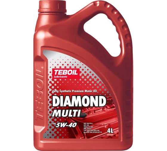 Масло моторное TEBOIL DIAMOND MULTI 5W40 SN/SN (4л.) синт. (бенз. диз. газ.)