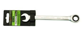 Ключ рожково-накидной с трещеткой 13мм (Дело Техники)