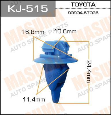 Пистон (клипса крепежная пласт.) KJ-515/K-114