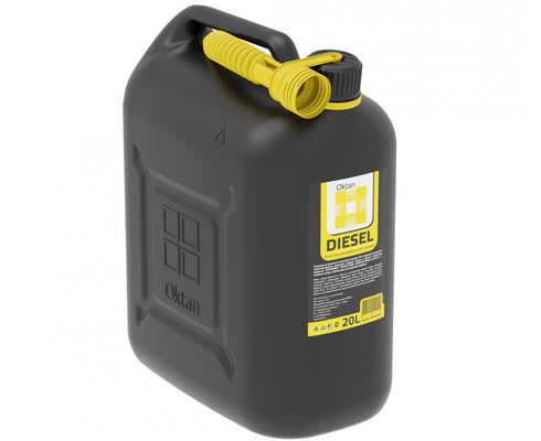 Канистра пластик 20л с лейкой Oktan Diesel черная