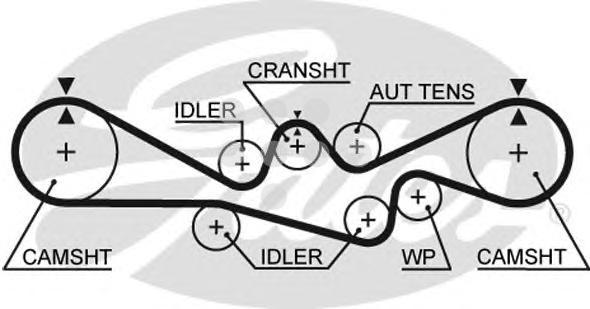Ремень ГРМ Subaru Legasy/Outback 2.5 00-07  5537XS 223x27 (8597-15537)