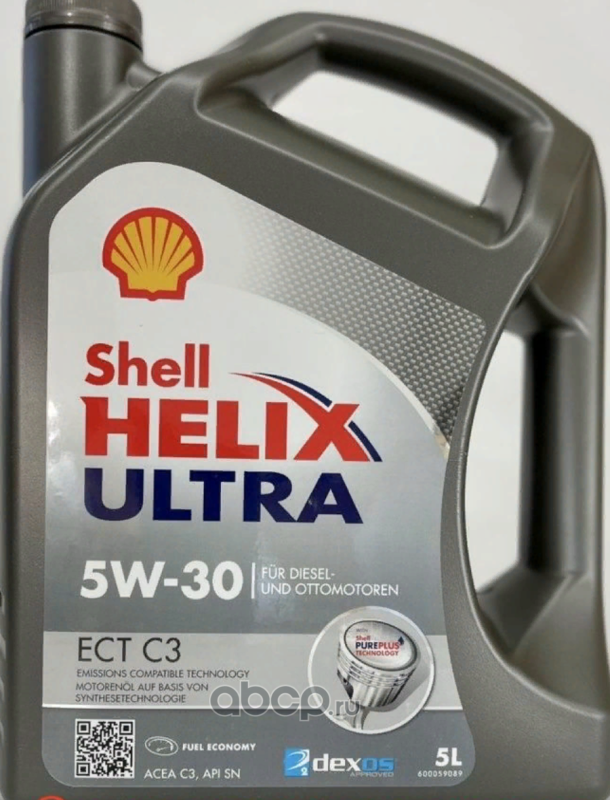 Масло моторное Shell Helix Ultra 5W30 ECT C3 5л.  синтетика