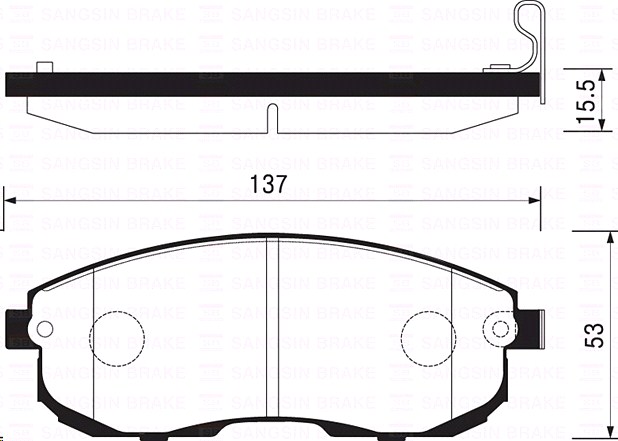 Колодки тормозные  Nissan Altima 95 передние