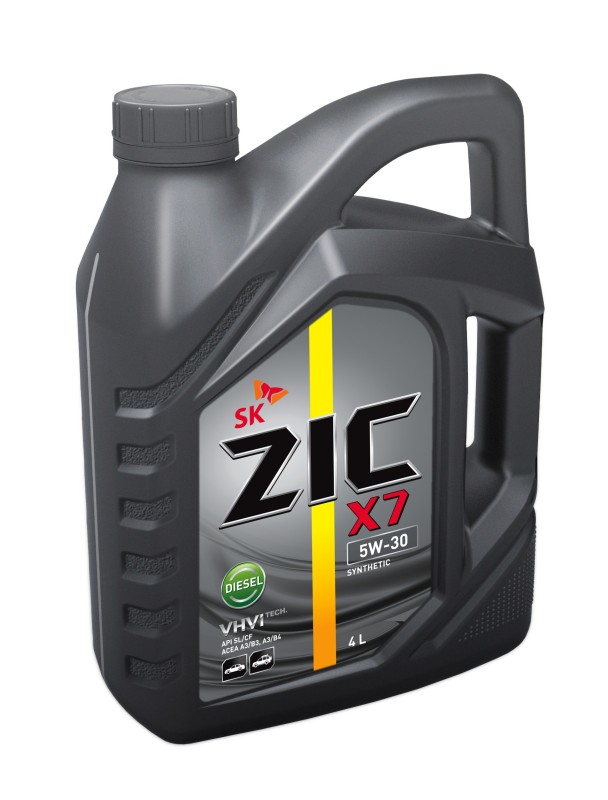 Масло дизельное ZIC X7 5W-30 Diesel ACEA A3/B3, A3/B4, API SL/CF синт. 4л.