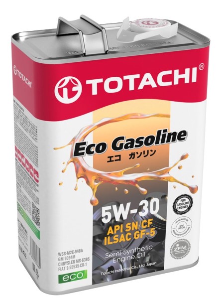 Масло моторное TOTACHI Eco Gasoline 5W30 SN/CF (4л.) п/синт