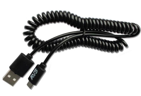 Кабель USB - mini USB 2м черный витой