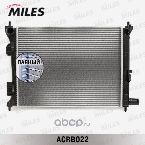 Радиатор охлаждения Solaris 10--, Rio 10-- M/T