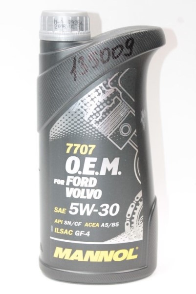 Масло моторное MANNOL O.E.M. 7707 Ford Volvo 5W30 (1л.) синт. (бенз., диз.)