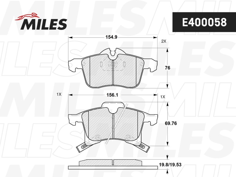 Колодки тормозные Opel ASTRA G/H/ZAFIRA A передние