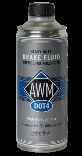 Жидкость тормозная AWM DOT 4 455гр.