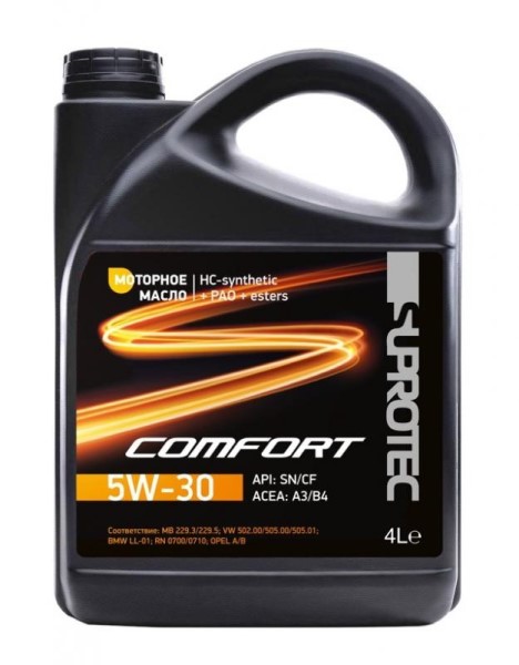 Масло моторное SUPROTEC COMFORT 5W-30 4л. синт.