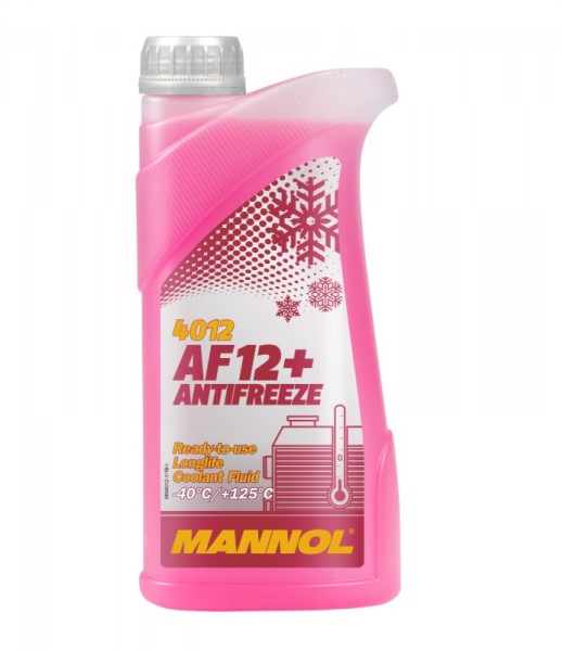 Антифриз MANNOL красный AF 12+ (-40С)  1кг.