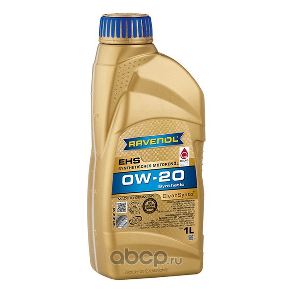 Масло моторное Ravenol EHS  0W20 1л. синт.