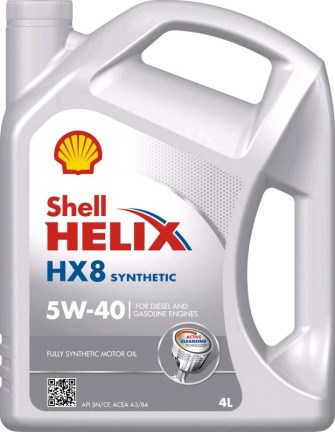 Масло моторное Shell Helix HX8 5W40 4л. серый синтетика