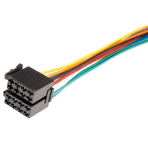 Евроразъем для автомакнитолы AK ISO (акустика+питание) 2 гнезда, сдвоенный