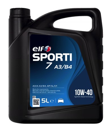 Масло моторное ELF SPORTI 7 10W40 SL/CF (5л.) синт. (бенз., диз.)