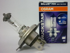 Лампа Osram H4-24-75/70+100% TRUCKSTAR