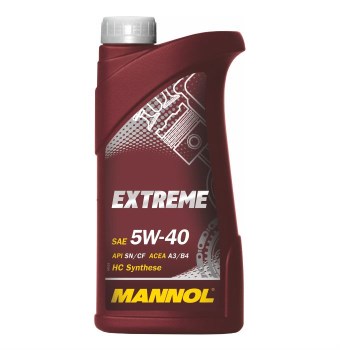 Масло моторное MANNOL EXTREME SAE 5W40 1л. синтетика
