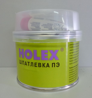 Шпатлевка  HOLEX  полиэфирная ПЭ стекловолокно (0,25кг)
