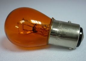 Лампа ДиаЛуч 12V PY21/5W 2-х контакт. (BAY15d) смещ. по высоте желтая
