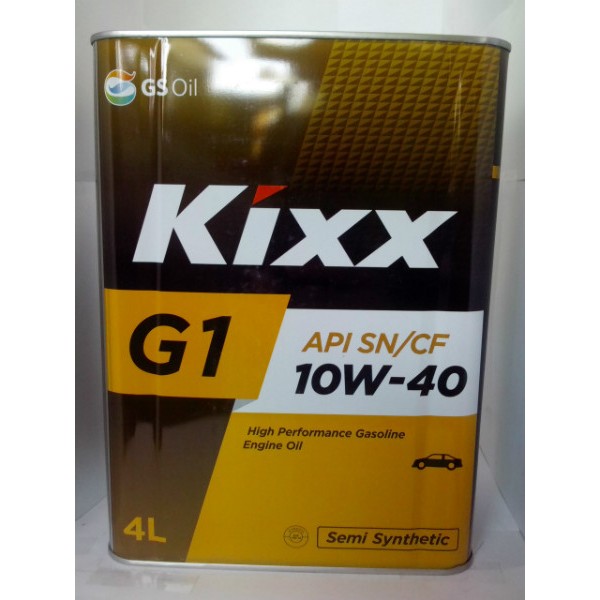 Масло моторное Kixx G1 10W40 SN  4л. п/синт.