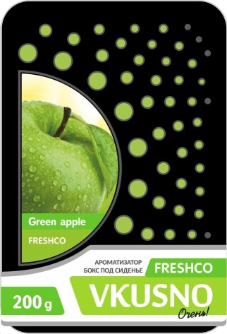 Ароматизатор под сиденье Freshco Vkusno Яблоко