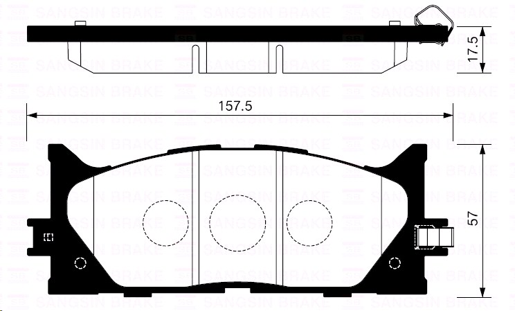 Колодки тормозные Toyota Camry V 07=) передние