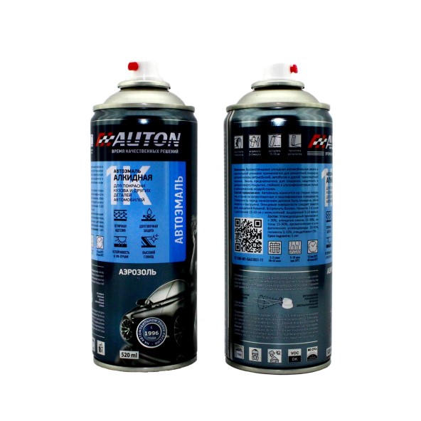 Краска-спрей АВТОН (эмаль) номерная 202 Белый 520 мл