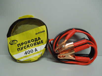 Провода пусковые  прикуриватели  400А 2,28м. в сумке ПВХ (Autovirazh)
