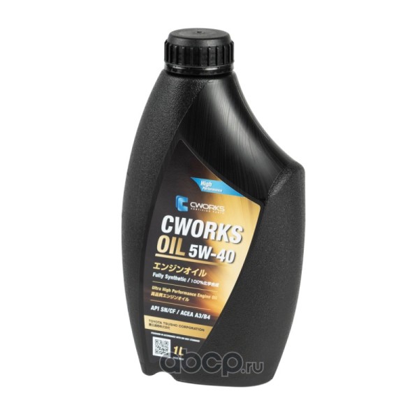 Масло моторное Cworks Oil 5W40 SN/CF A3/B4 (1л.) синт.