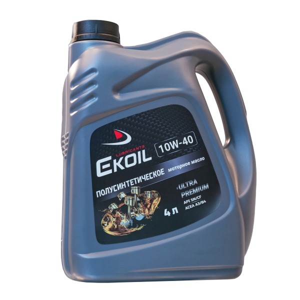 Масло моторное EKOIL ULTRA PREMIUM 10W40 API SN/CF, ACEA A3/B4 синт.  (4л) VW 502/505, MB 229.3, RN0700/0710