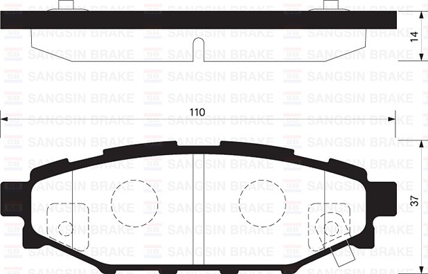 Колодки тормозные Subaru Impreza HB 08--, Forester 08--, Legacy 09-- задн. диск.